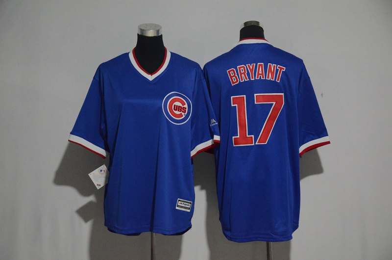 Youth 2017 MLB Chicago Cubs #17 Bryant Blue Jerseys->youth mlb jersey->Youth Jersey